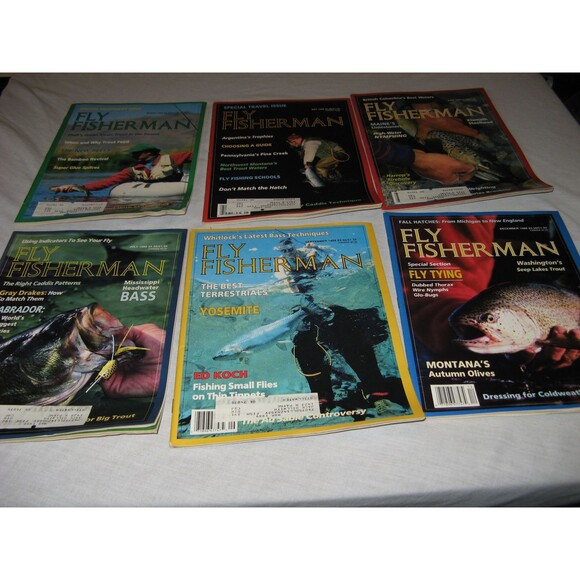 Lot Of 6 Different Fly Fisherman Magazine From 1988 Trout Orvis Fishing Reels - Picture 1 of 4
